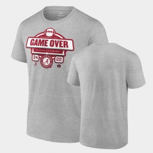 Alabama Gray Mens T-Shirt College Football 2021 Football Score Auburn Tigers 274667-527