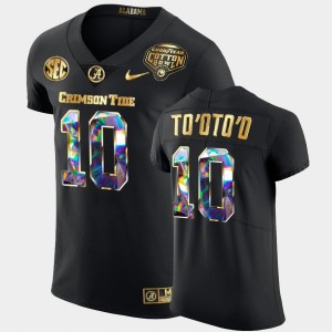 #10 Henry To'oTo'o The Tide Black Men's Jerseys 2021 Cotton Bowl Golden Diamond Edition 856987-524
