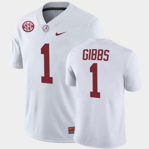 #1 Jahmyr Gibbs Bama White Men Jerseys College Football 2025 168921-604