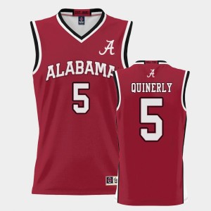 #5 Jahvon Quinerly Bama Crimson Mens Jerseys College Basketball ProSphere 551494-189