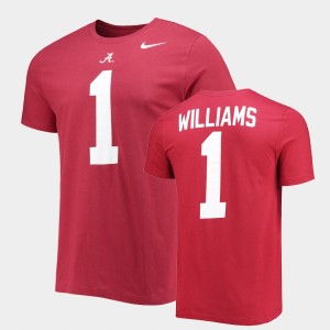#1 Jameson Williams University of Alabama Crimson Men T-Shirt 2022 NFL Draft Name Number 409458-120