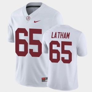 #65 JC Latham Crimson White Mens Jerseys Game NCAA 539714-265
