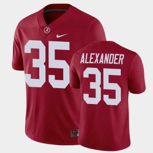 #35 Jeremiah Alexander University of Alabama Crimson Men's Jersey Game NCAA 511049-791