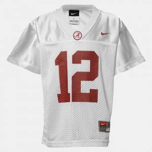 #12 Joe Namath Alabama Crimson Tide White Men Jerseys College Football Limited 105081-546