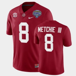 #8 John Metchie III Bama Crimson Mens Jersey 2021 Cotton Bowl College Football Playoff 777947-765