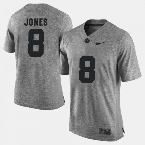 #8 Julio Jones Alabama Crimson Tide Gray Men's Jerseys Gridiron Gray Limited Gridiron Limited 380886-322