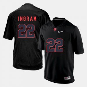 #22 Mark Ingram University of Alabama Black Men Jersey Silhouette College 2025 330164-442