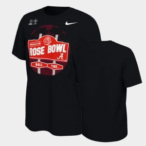 Alabama Crimson Tide Black Mens T-Shirt 2021 Rose Bowl Illustrated 573647-526