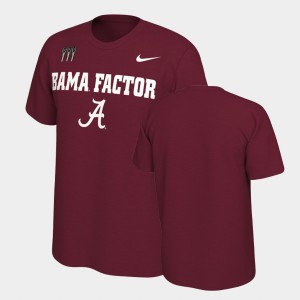 Roll Tide Crimson Mens T-Shirt College Football Mantra 777613-743