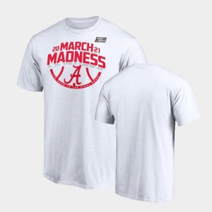 Bama White Mens T-Shirt 2021 March Madness Ticket 349393-731