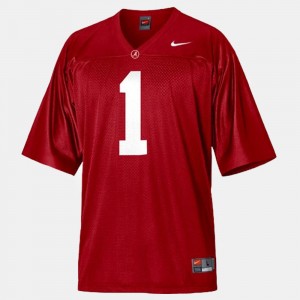 #1 Nick Saban Crimson Red Men Jerseys College Football Game 284425-183