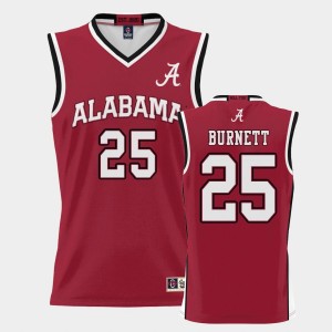 #25 Nimari Burnett Alabama Crimson Men Jersey College Basketball ProSphere 622708-420