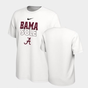 Alabama White Men T-Shirt On Court Bench 799701-631