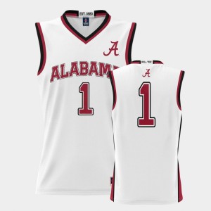 #1 The Tide White Mens Jersey College Basketball ProSphere Basketball 765047-637