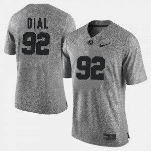 #92 Quinton Dial Crimson Gray Men Jersey Gridiron Gray Limited Gridiron Limited 867604-102
