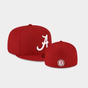 Bama Red Men Caps Fitted 59FIFTY Hat 251827-572