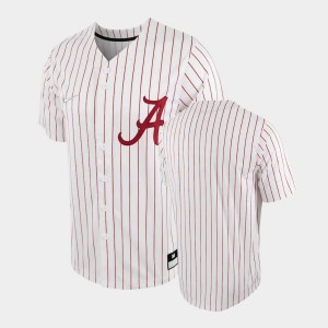 Bama White Crimson Men's Jerseys Replica Baseball 173732-821