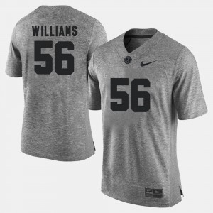 #56 Tim Williams Bama Gray Mens Jerseys Gridiron Gray Limited Gridiron Limited 391231-853