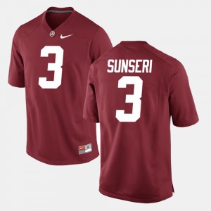 #3 Vinnie Sunseri Bama Crimson Men Jersey Alumni Football Game Player 560704-600