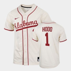 #1 Will Hodo Alabama Crimson Tide Natural Men Jersey College Baseball 2022 Replica 584300-242