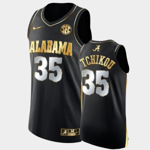 #35 Alex Tchikou Alabama Black Men Jerseys College Basketball Golden Authentic 445066-908