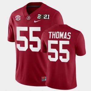 #55 Derrick Thomas The Tide Crimson Men's Jerseys 2021 National Championship Playoff Game 236448-573