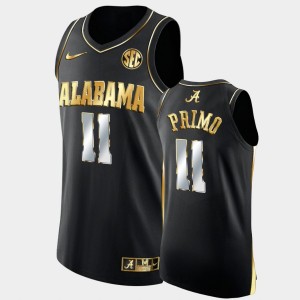 #11 Joshua Primo Alabama Black Mens Jersey College Basketball Golden Authentic 925758-403