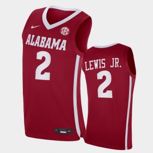 #2 Kira Lewis Jr. University of Alabama Crimson Men Jersey Replica College Basketball 566894-754