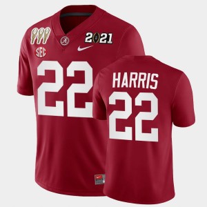 #22 Najee Harris University of Alabama Crimson Men Jerseys 3X CFP National Championship Winner 330639-596