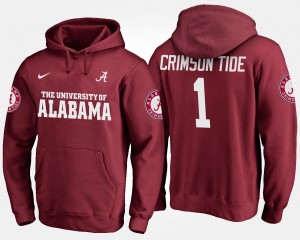 #1 The Tide Crimson Men's Hoodie Name and Number No.1 778649-106