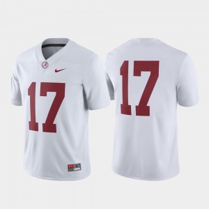 #17 Crimson White Men Jersey Game College Football 167950-167