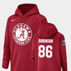 #86 A'Shawn Robinson Bama Crimson Men's Hoodie Champ Drive Football Performance 664885-268