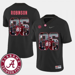 #86 A'Shawn Robinson Roll Tide Black Men's Jersey Pictorial Fashion Football 406508-947