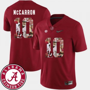 #10 AJ McCarron The Tide Crimson Men's Jersey Pictorial Fashion Football 277920-263