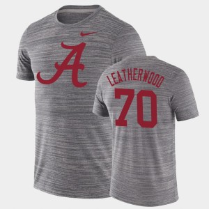 #70 Alex Leatherwood The Tide Charcoal Men's T-Shirt GFX Velocity Velocity Performance 262725-264
