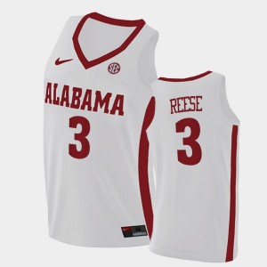 #3 Alex Reese Crimson White Men's Jersey College Basketball 2021 Swingman 986304-807