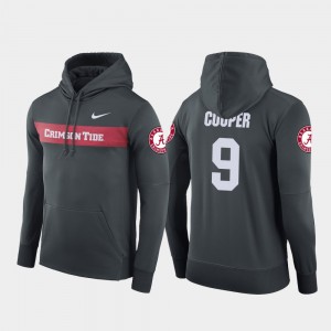 #9 Amari Cooper Alabama Crimson Tide Anthracite Men's Hoodie Sideline Seismic Football Performance 246829-542