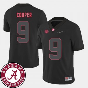 #9 Amari Cooper Roll Tide Black Mens Jersey College Football 2018 SEC Patch 177784-544