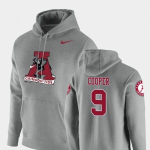 #9 Amari Cooper Bama Heathered Gray Men Hoodie Vault Logo Club Pullover 186672-835