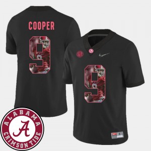 #9 Amari Cooper Roll Tide Black Mens Jersey Pictorial Fashion Football 894608-303
