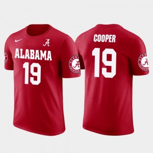 #19 Amari Cooper Bama Red Men T-Shirt Future Stars Dallas Cowboys Football 454462-186