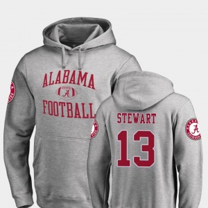 #13 ArDarius Stewart Roll Tide Ash Mens Hoodie Neutral Zone College Football 566322-597