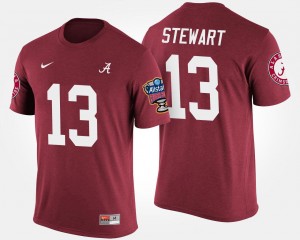 #13 ArDarius Stewart Alabama Crimson Tide Crimson Men's T-Shirt Bowl Game Sugar Bowl 639163-472