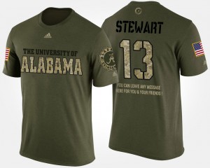 #13 ArDarius Stewart Bama Camo Mens T-Shirt Military Short Sleeve With Message 814437-685