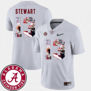 #13 ArDarius Stewart Alabama Crimson Tide White Men Jerseys Pictorial Fashion Football 475260-877