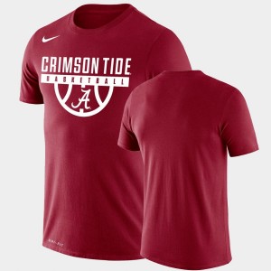 Roll Tide Crimson Men's T-Shirt Drop Legend Performance Basketball 843582-108