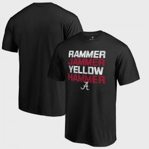 Alabama Crimson Tide Black Men T-Shirt Bowl Game Hometown Collection Rammer Jammer Fanatics 916228-356