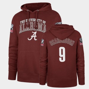 #9 Bo Scarbrough The Tide Cardinal Men's Hoodie Double Decker Headline 427742-238
