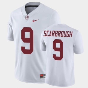 #9 Bo Scarbrough Bama White Men Jersey College Football Game 878891-527