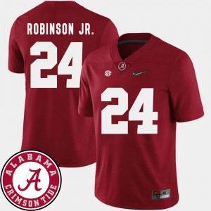 #24 Brian Robinson Jr. University of Alabama Crimson Men's Jersey College Football 2018 SEC Patch 596624-616